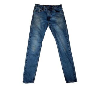 Levis 512 Jeans Mens 29x32 (34x30) Slim Fit Tapered Blue Cotton Stretch